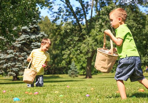 Easter Egg Hunt at Smiling Hill Farm in Westbrook, Maine Easter Egg Hunt at Smiling Hill Farm in Westbrook, Maine